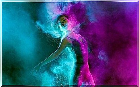 Person dances with colors and passion