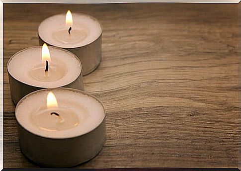 Candles create coziness