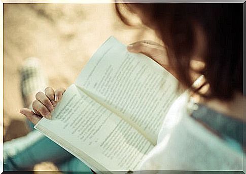 Girl reading a book