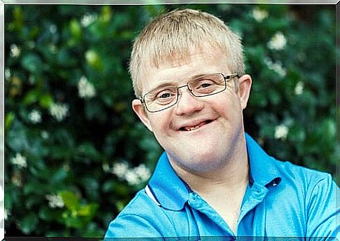 Man with intellectual disability