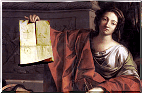 Hypatia of Alexandria with a Mathematics Book