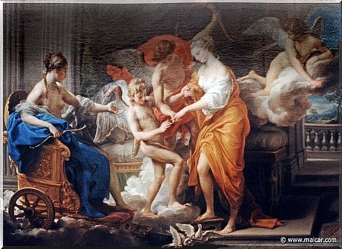 Painting about the myth of Eros