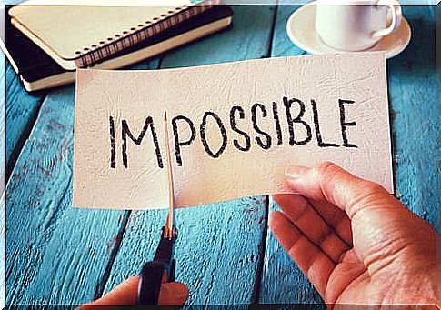 Impossible is cut across and becomes I´m possible